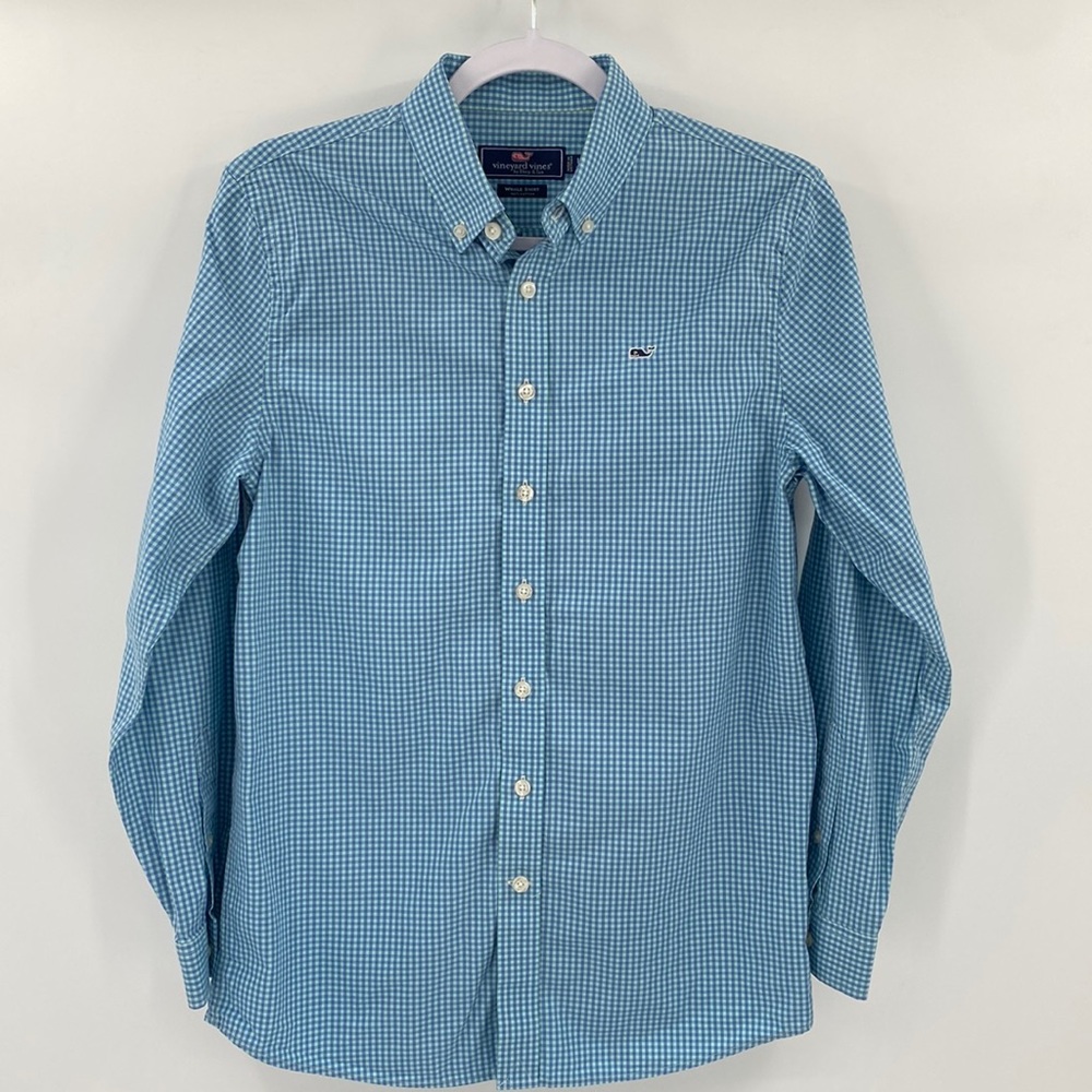 Vineyard Vines Whale Shirt 100% Cotten Youth boys size Lg (16)